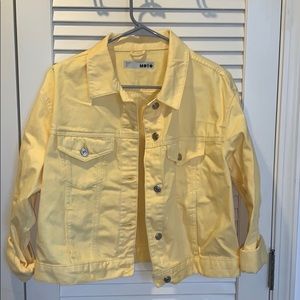 Topshop Yellow denim jacket